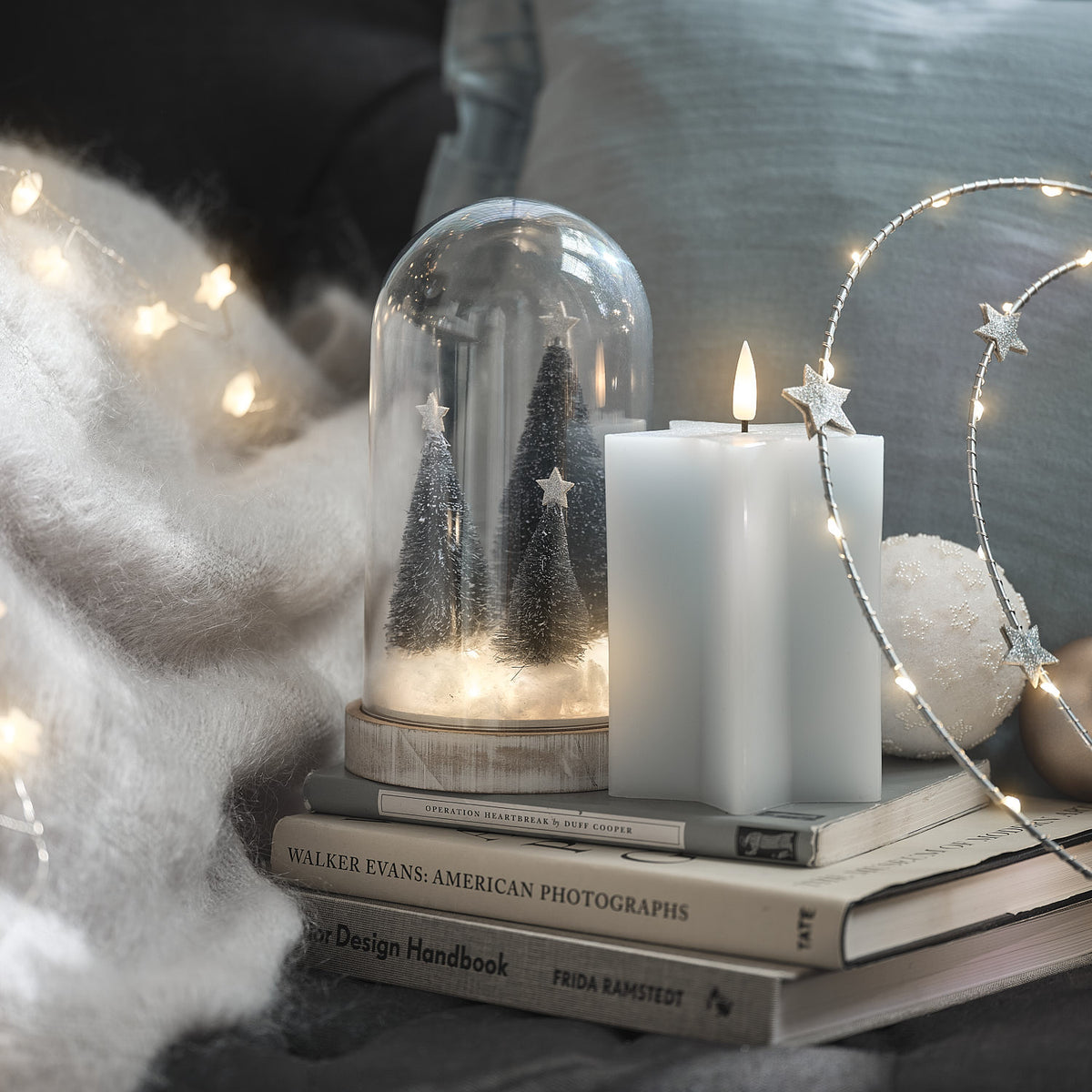 Cloche en Verre avec Sapin de Noël Enneigé