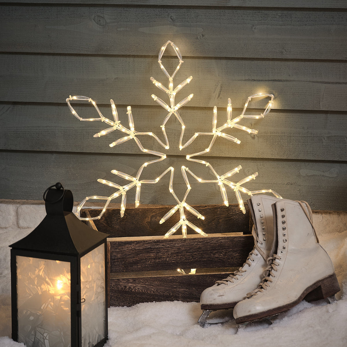 Flocon de Neige Lumineux de 57 cm en Acrylique