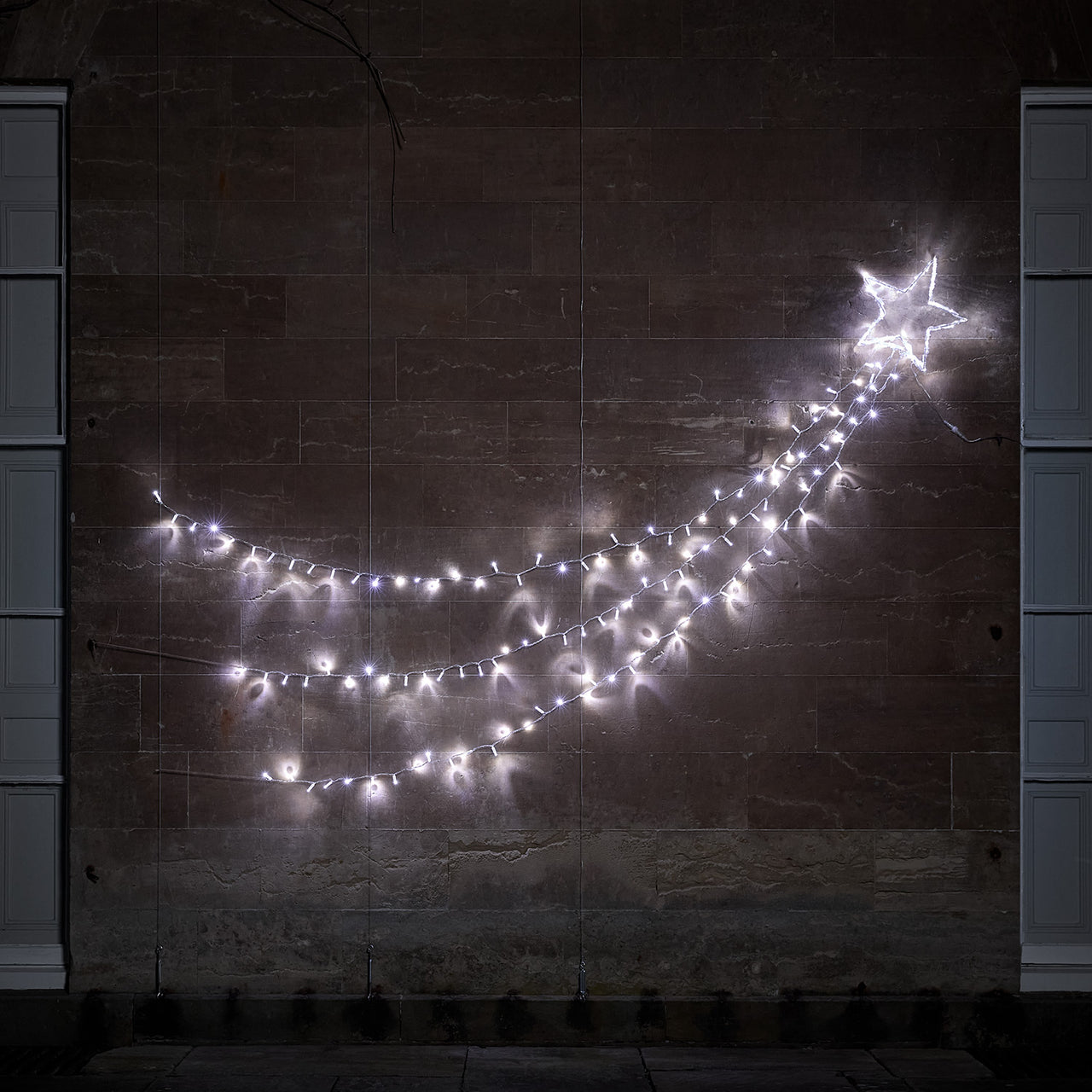 Grande Étoile Filante Lumineuse à 160 LED Bicolores