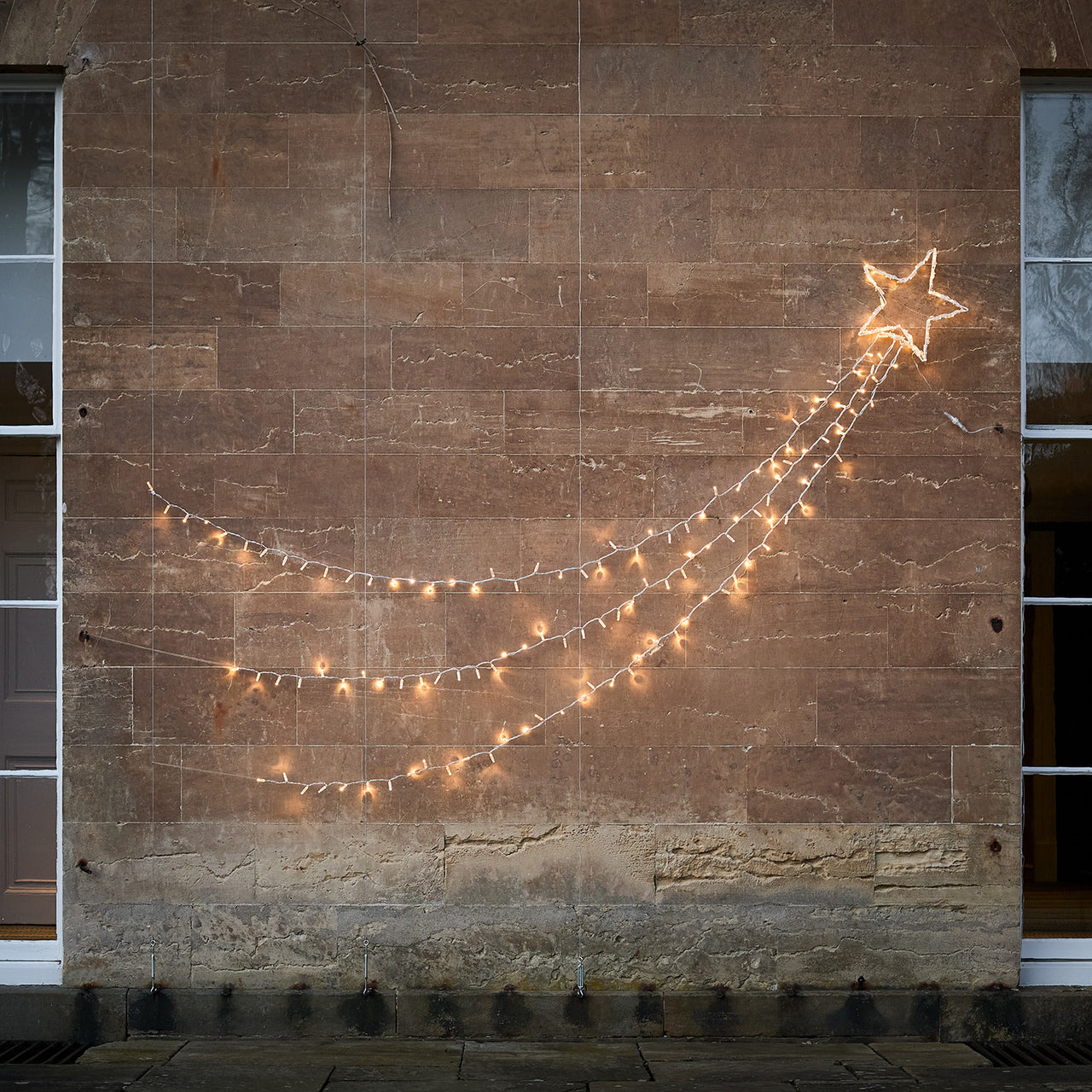 Grande Étoile Filante Lumineuse à 160 LED Bicolores
