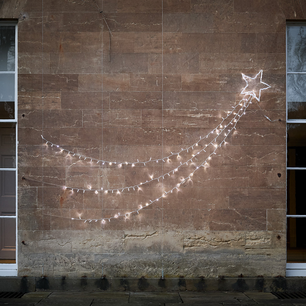 Grande Étoile Filante Lumineuse à 160 LED Bicolores