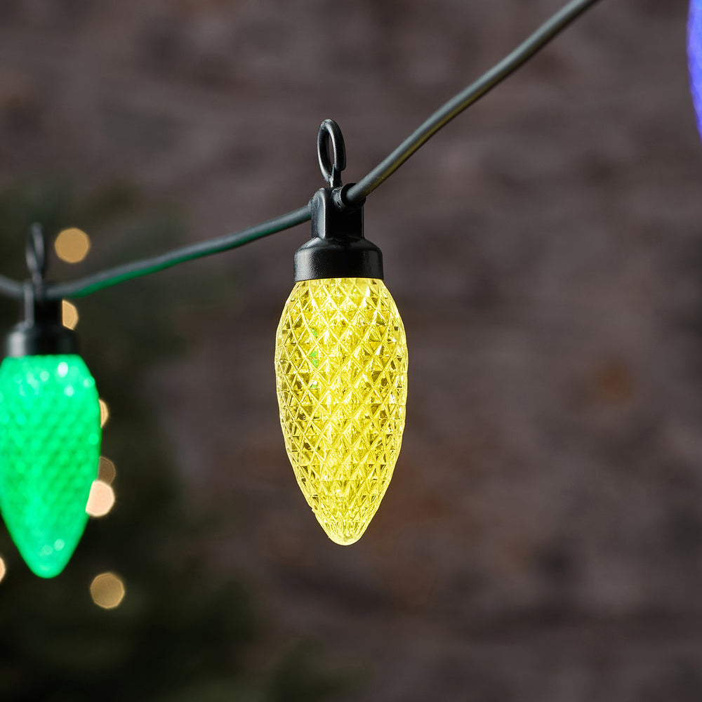 Guirlande Lumineuse d’Extérieur à 10 Pommes de Pin Multicolores