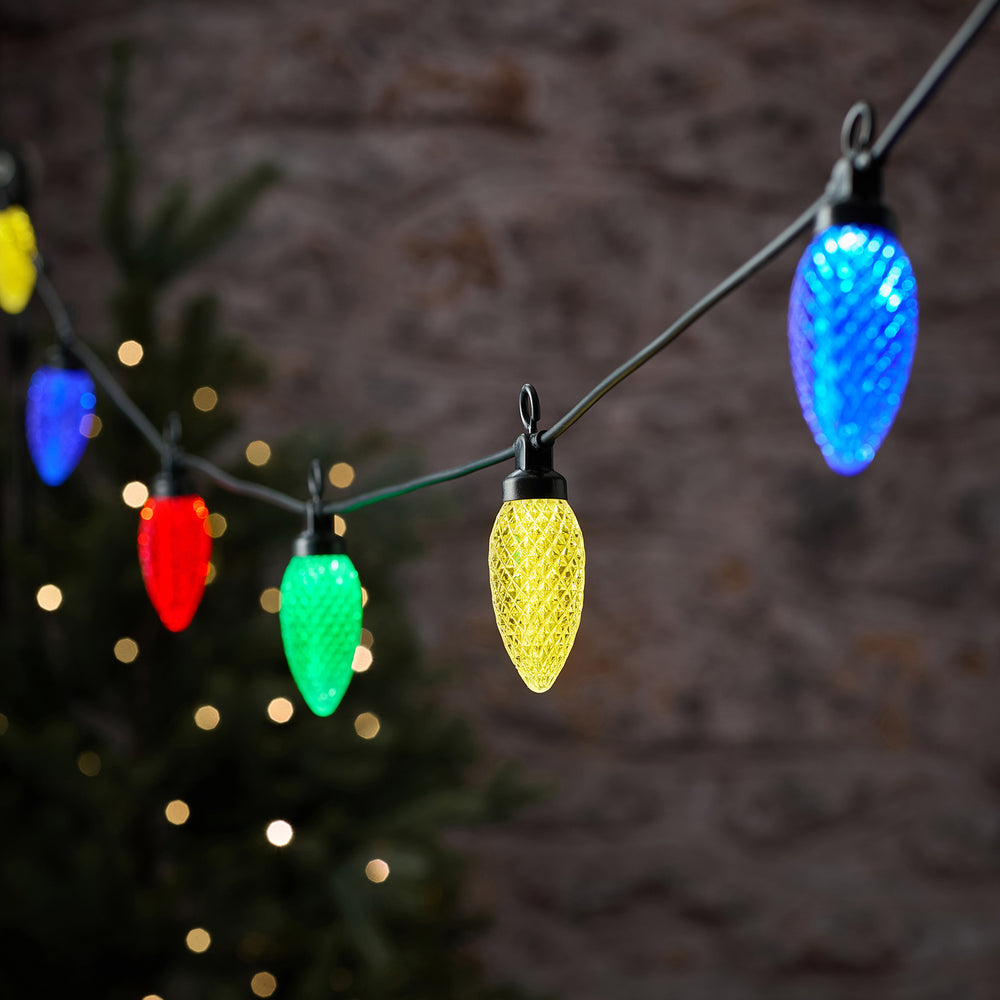 Guirlande Lumineuse d’Extérieur à 10 Pommes de Pin Multicolores