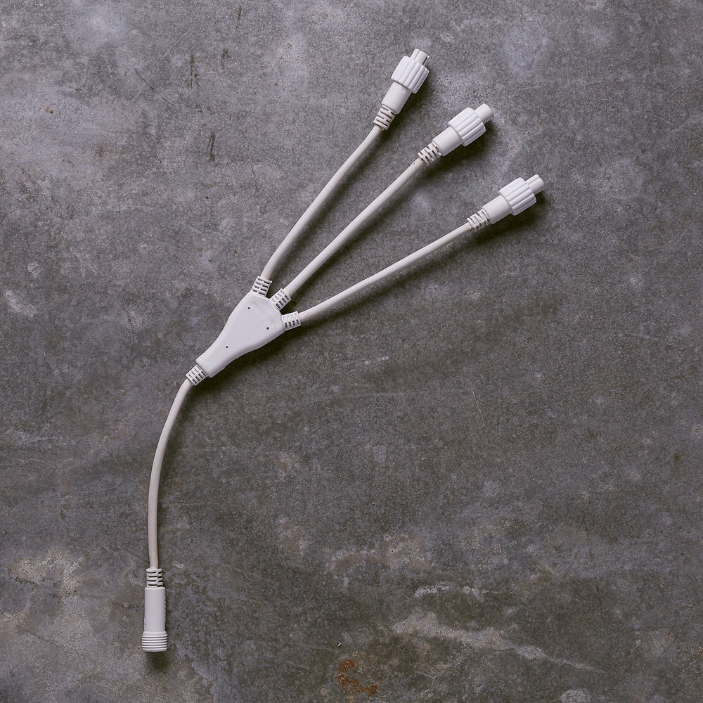 Connecteur Blanc Pro Connect à 3 Têtes