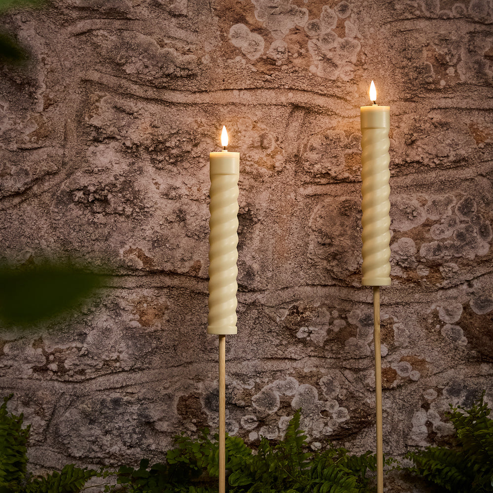 Lot de 2 Bougies Torches Solaires TruGlow®