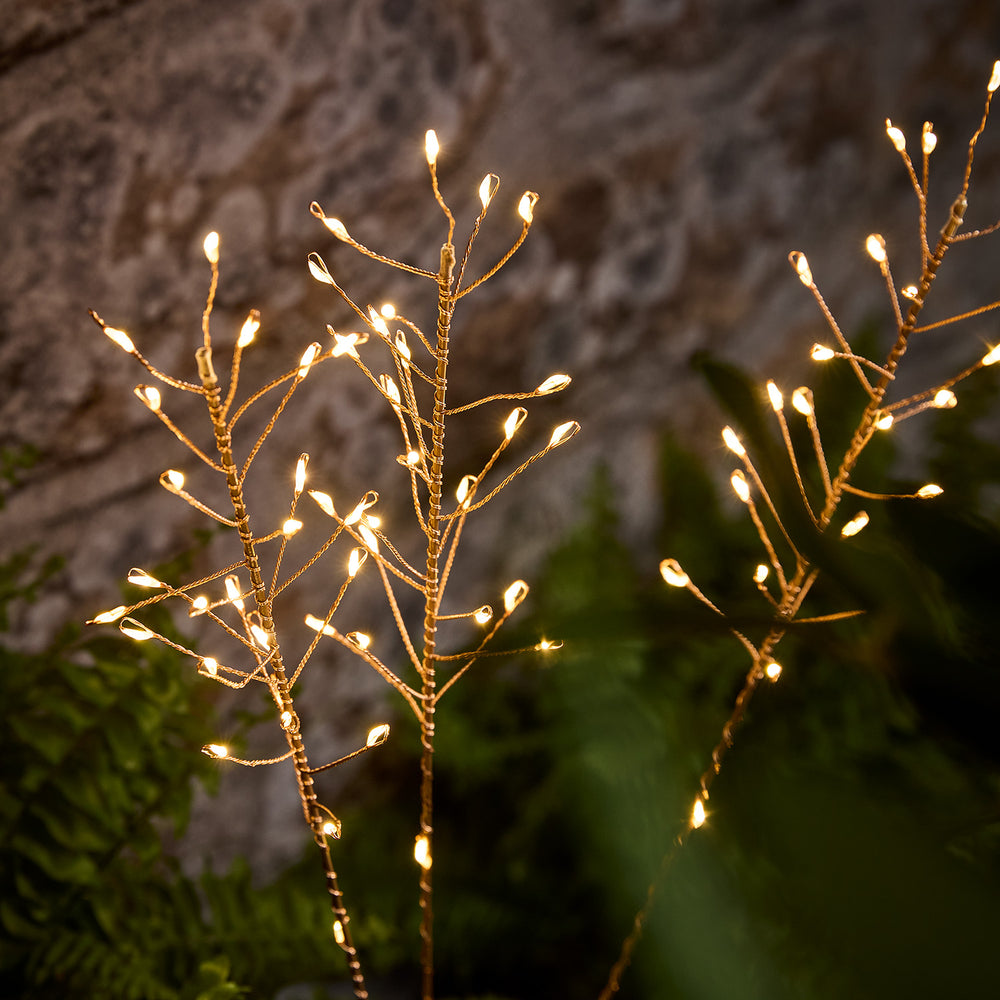 Herbes Décoratives en Cuivre à LED