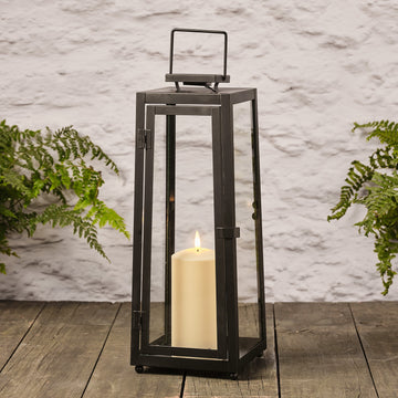 Grande Lanterne Solaire Porto avec Bougie LED TruGlow®