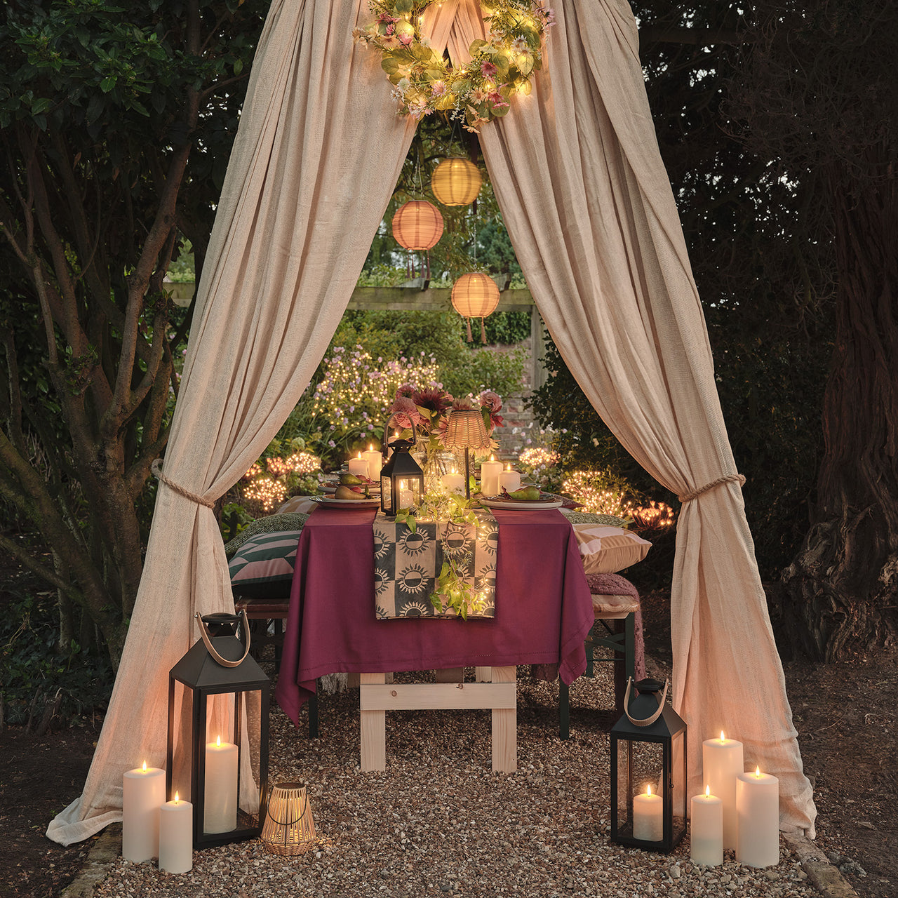 3 Lampions Solaires à Pampilles Lucena – Teintes Estivales