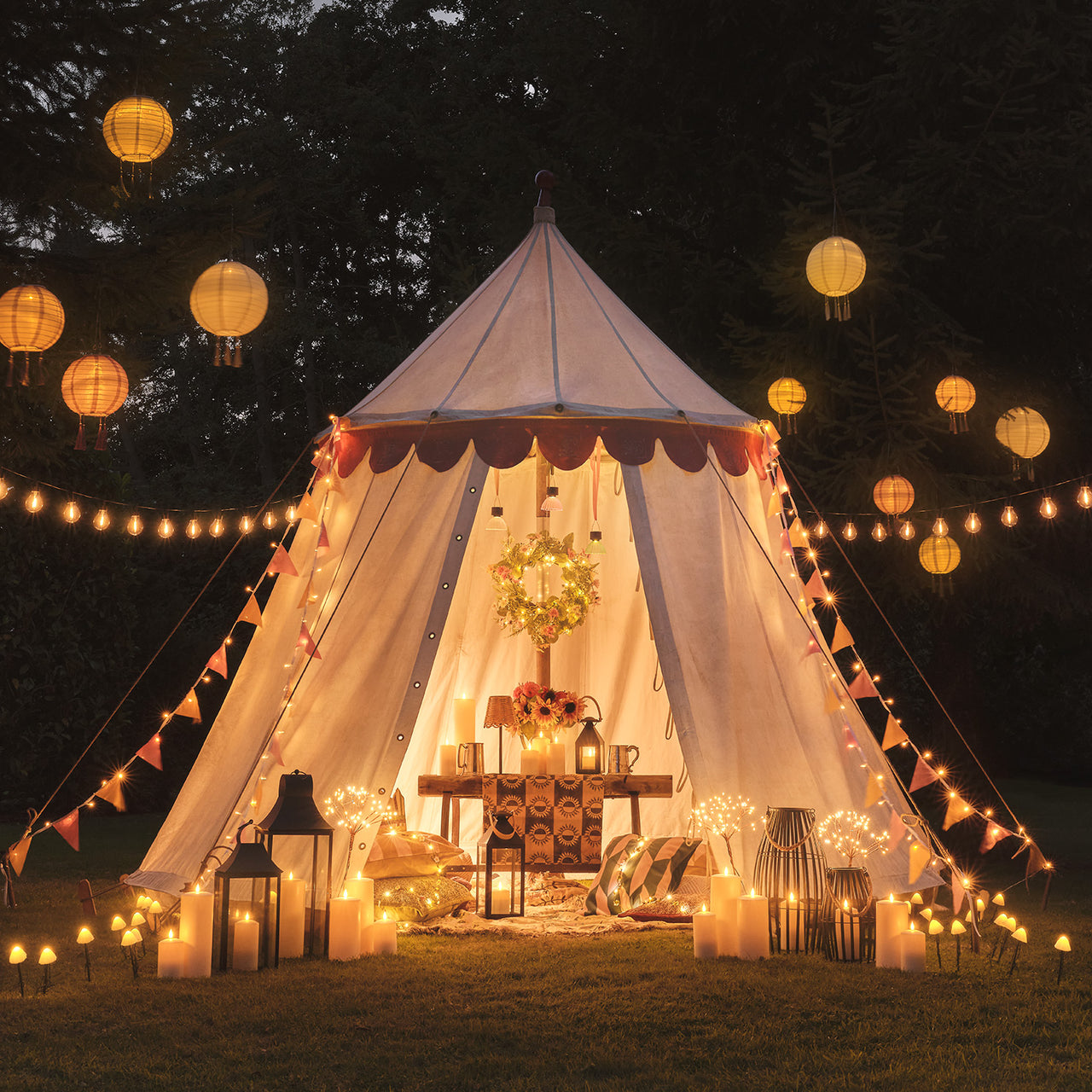 3 Lampions Solaires à Pampilles Lucena – Teintes Estivales