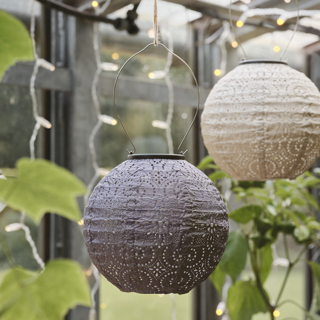 Lampions Solaires Scandinaves en Tyvek