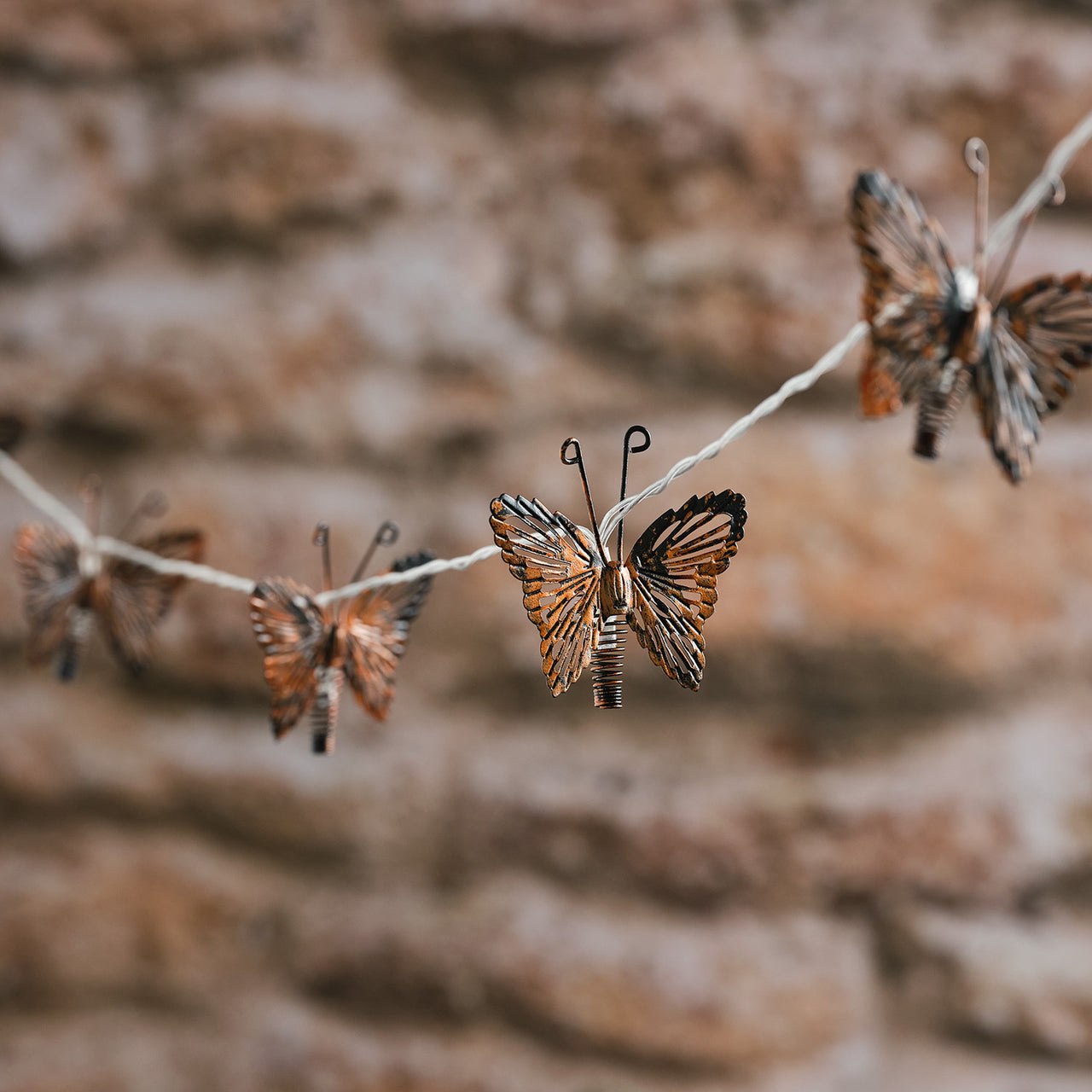 Guirlande Lumineuse Solaire à 10 Papillons