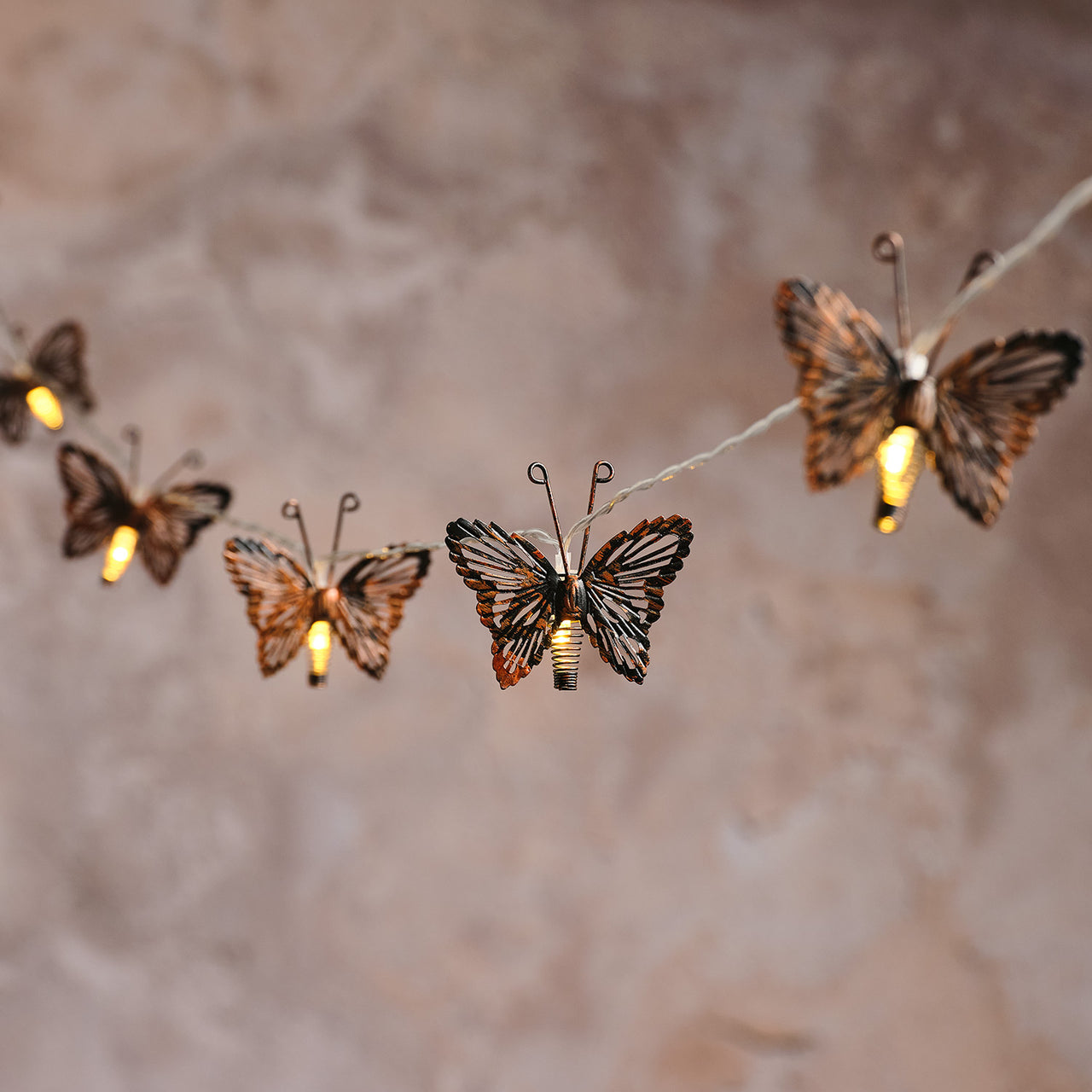 Guirlande Lumineuse Solaire à 10 Papillons