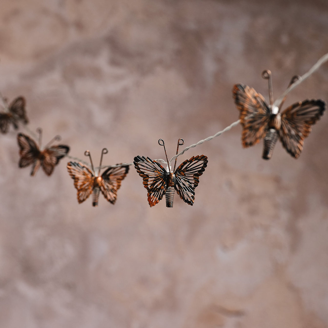 Guirlande Lumineuse Solaire à 10 Papillons