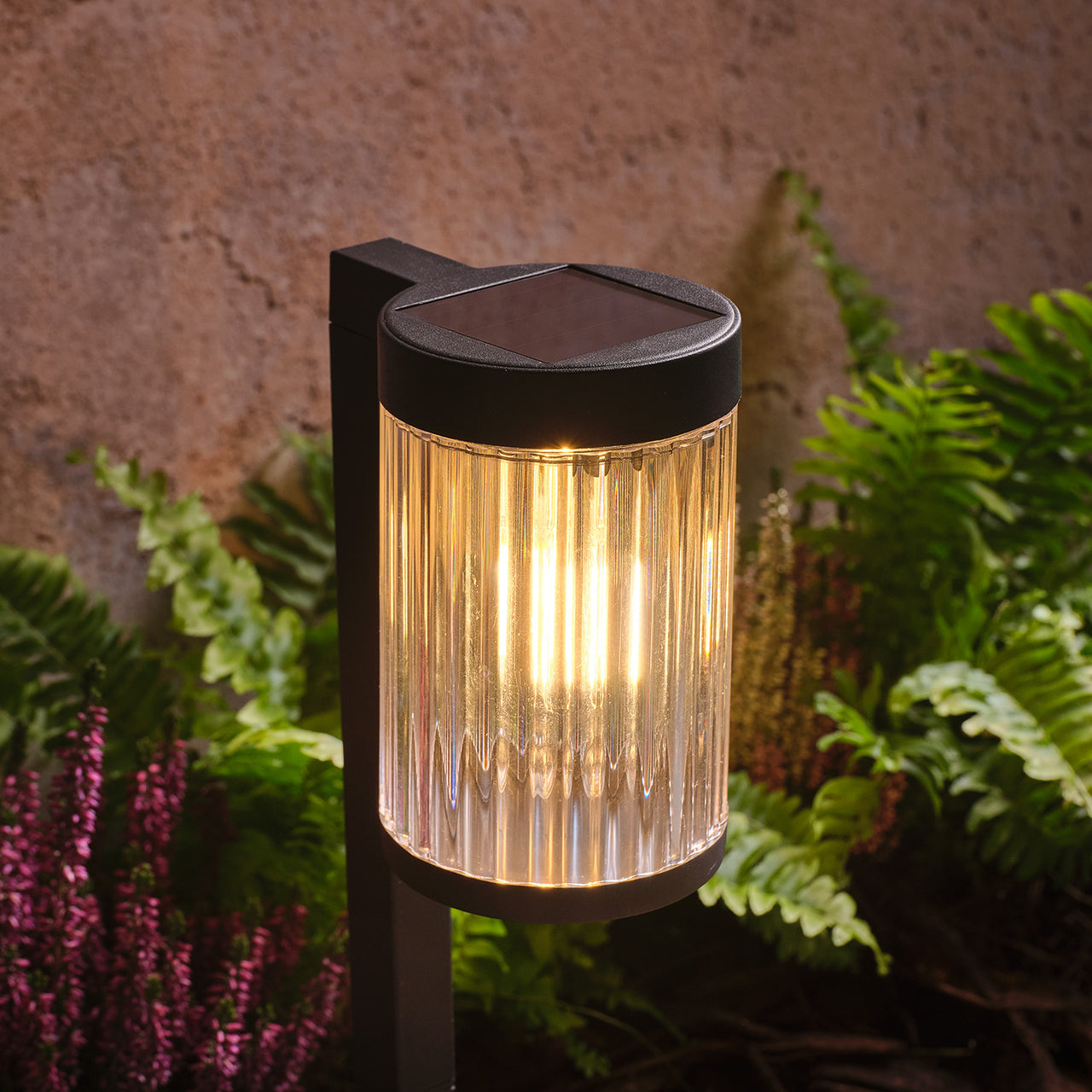 Lot de 2 Balises Solaires Striées Holkham