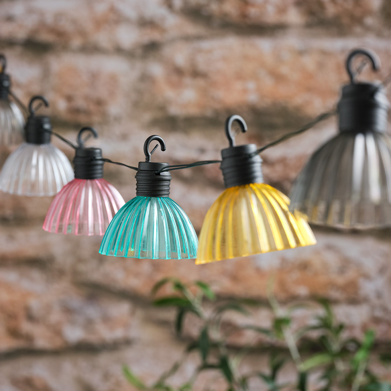 Guirlande Lumineuse Solaire Style Lustres aux Teintes Pastel