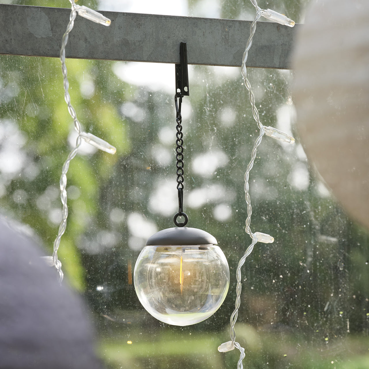 Lot de 3 Lanternes Solaires Suspendues à Filament Style Globe