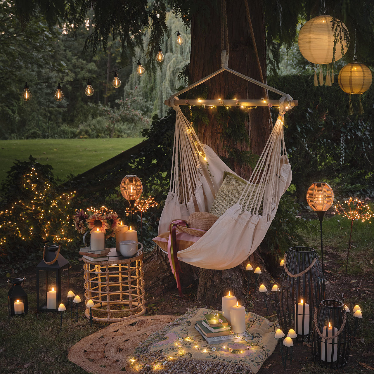 Table d’Appoint Solaire Hygge pour Jardin