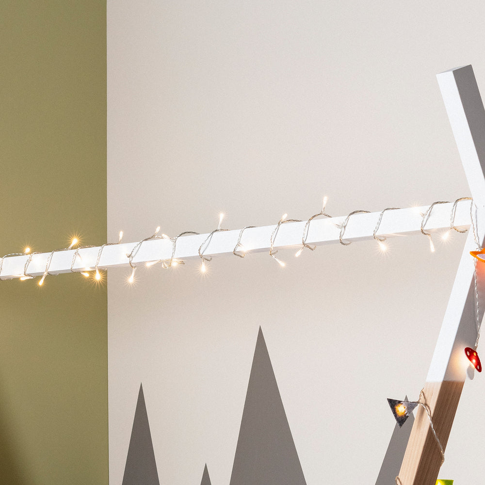 Guirlande Lumineuse Intérieure à 50 LED Blanc Chaud