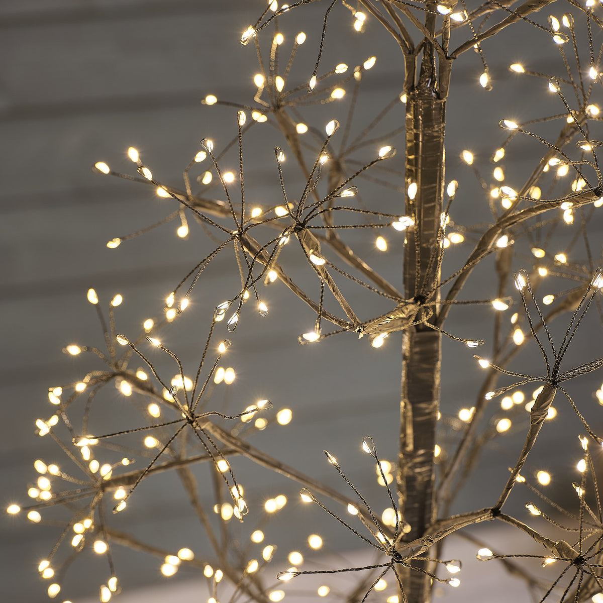 Arbre Lumineux d’Extérieur Noir de 1,2 m Style Étoile Filante