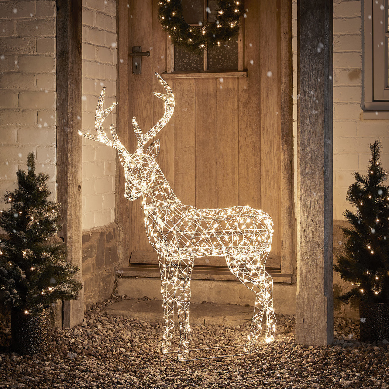 Cerf de Noël Lumineux Duchy à 600 LED Bicolore