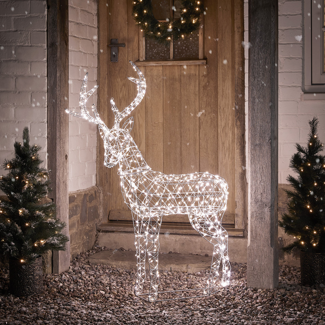 Cerf de Noël Lumineux Duchy à 600 LED Bicolore –