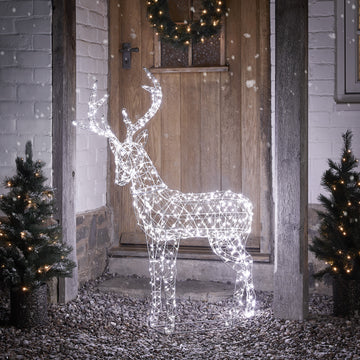 Cerf de Noël Lumineux Duchy à 600 LED Bicolore
