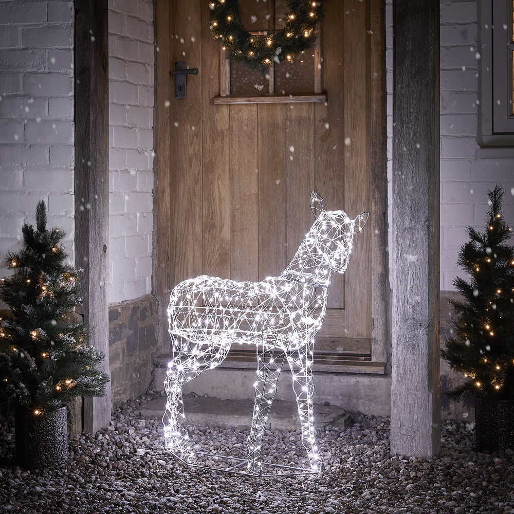 Biche de Noël Lumineuse Duchy à 500 LED Bicolore