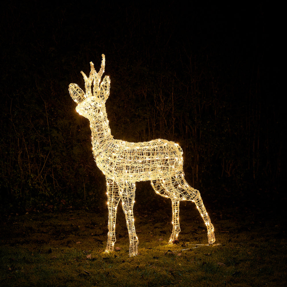 Renne de Noël Lumineux en Acrylique Swinsty à LED Bicolore