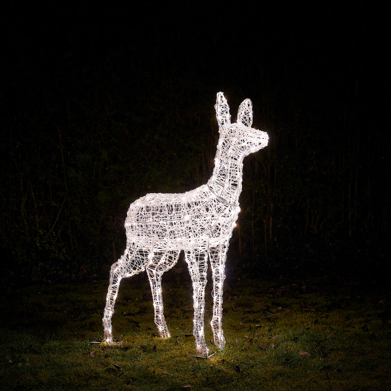 Biche de Noël Lumineux en Acrylique Swinsty à LED Bicolore