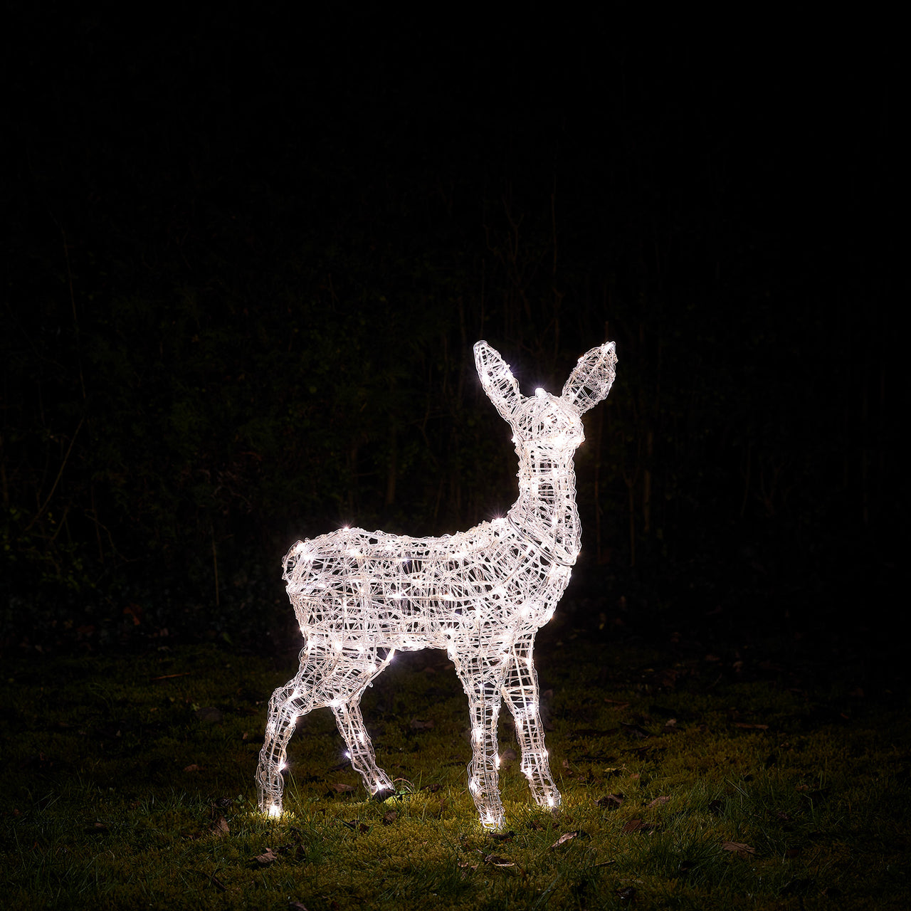Faon de Noël Lumineux en Acrylique Swinsty à LED Bicolore