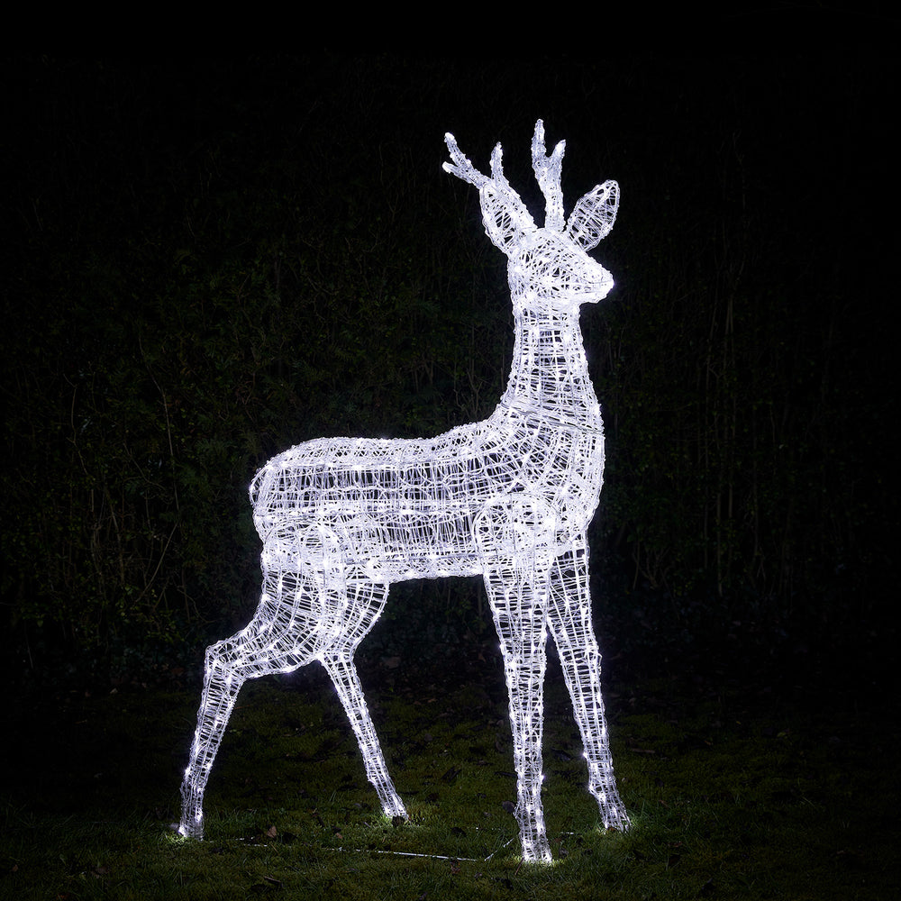 Grand Renne de Noël Swinsty de 1,6 m à LED Bicolore