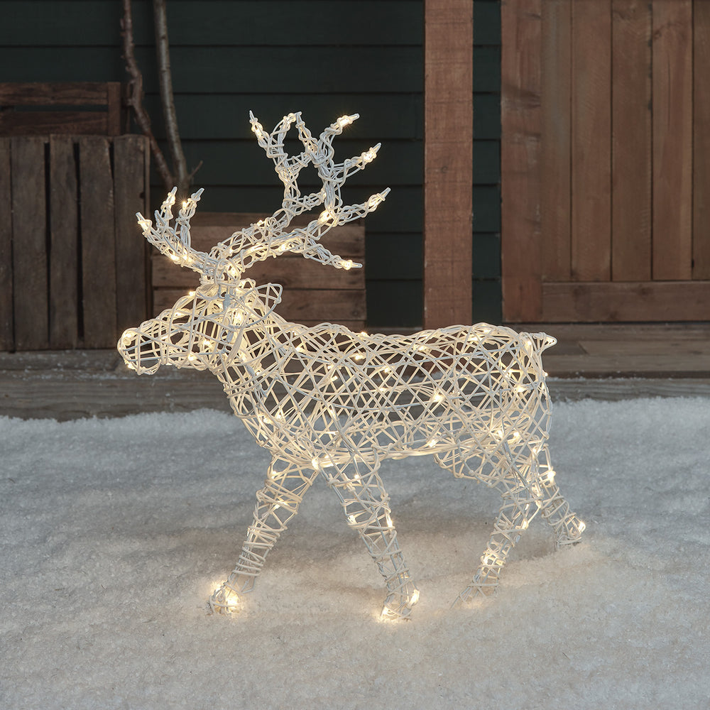 Renne de Noël Lumineux à Piles Arkendale de 70 cm à LED Bicolore