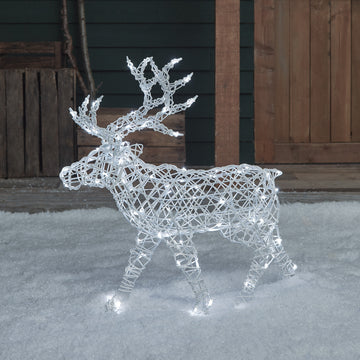 Renne de Noël Lumineux à Piles Arkendale de 70 cm à LED Bicolore