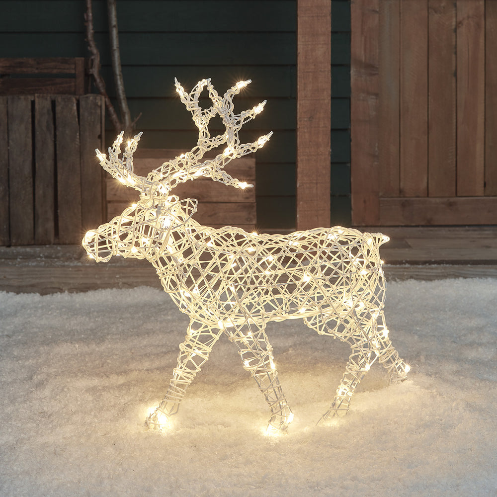 Renne de Noël Arkendale LED Solaire de 70 cm à 100 LED Bicolores