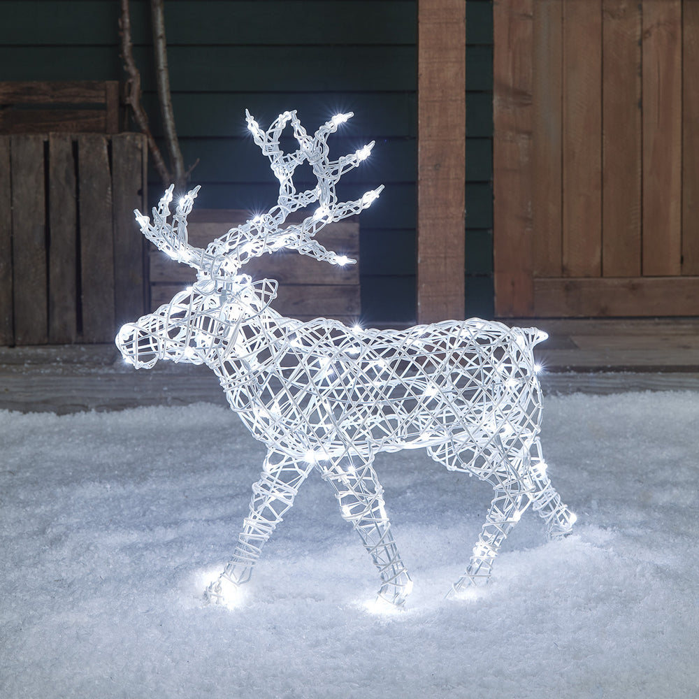 Renne de Noël Lumineux Arkendale de 70 cm à LED Bicolore