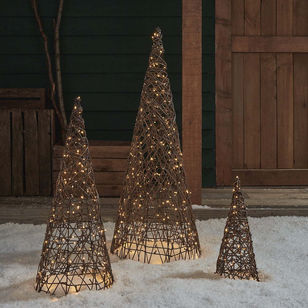 Lot de 3 Cônes Lumineux Studley à Piles