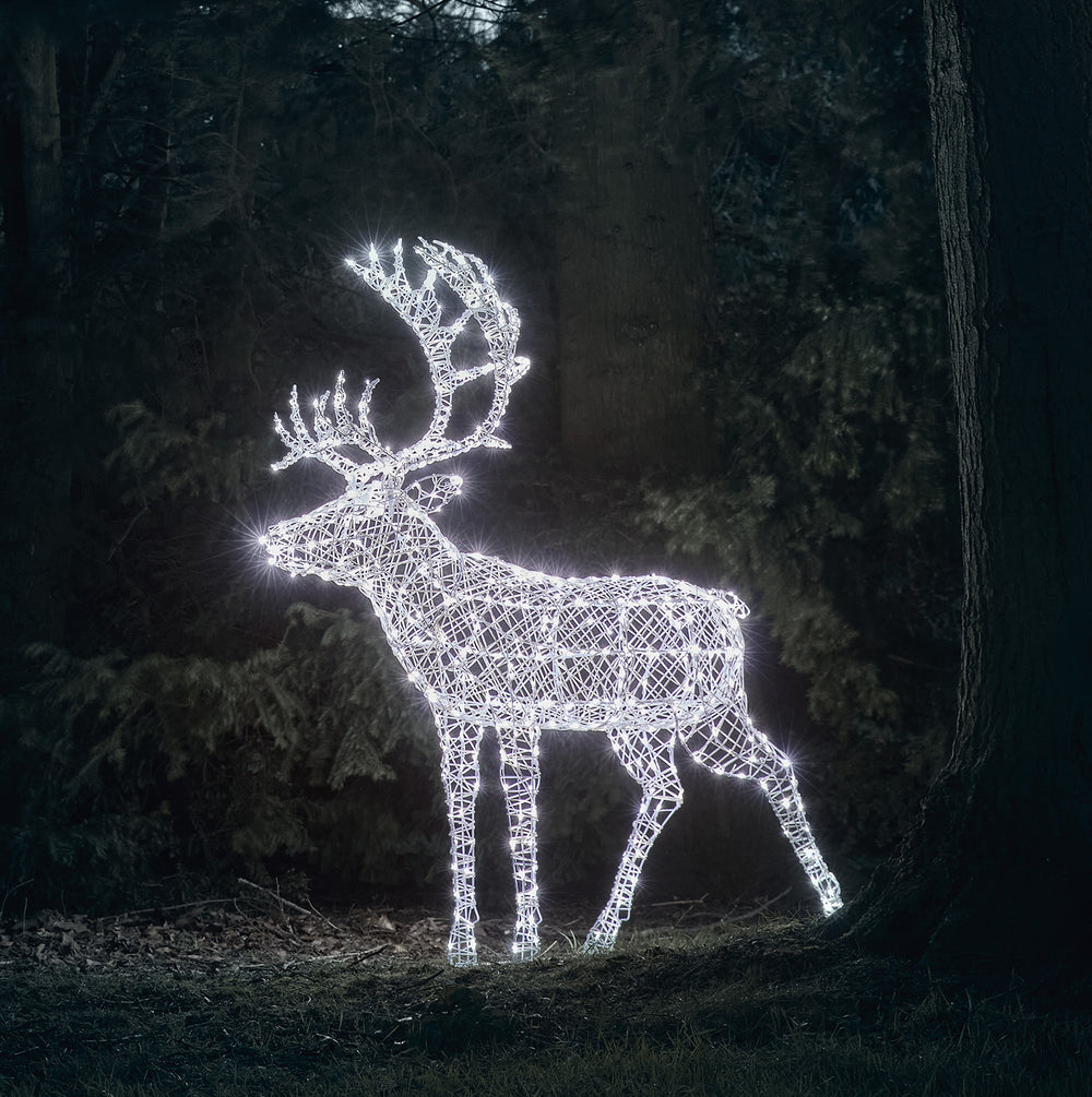 Grand Renne de Noël Lumineux Arkendale de 1,8 m, à LED Bicolores