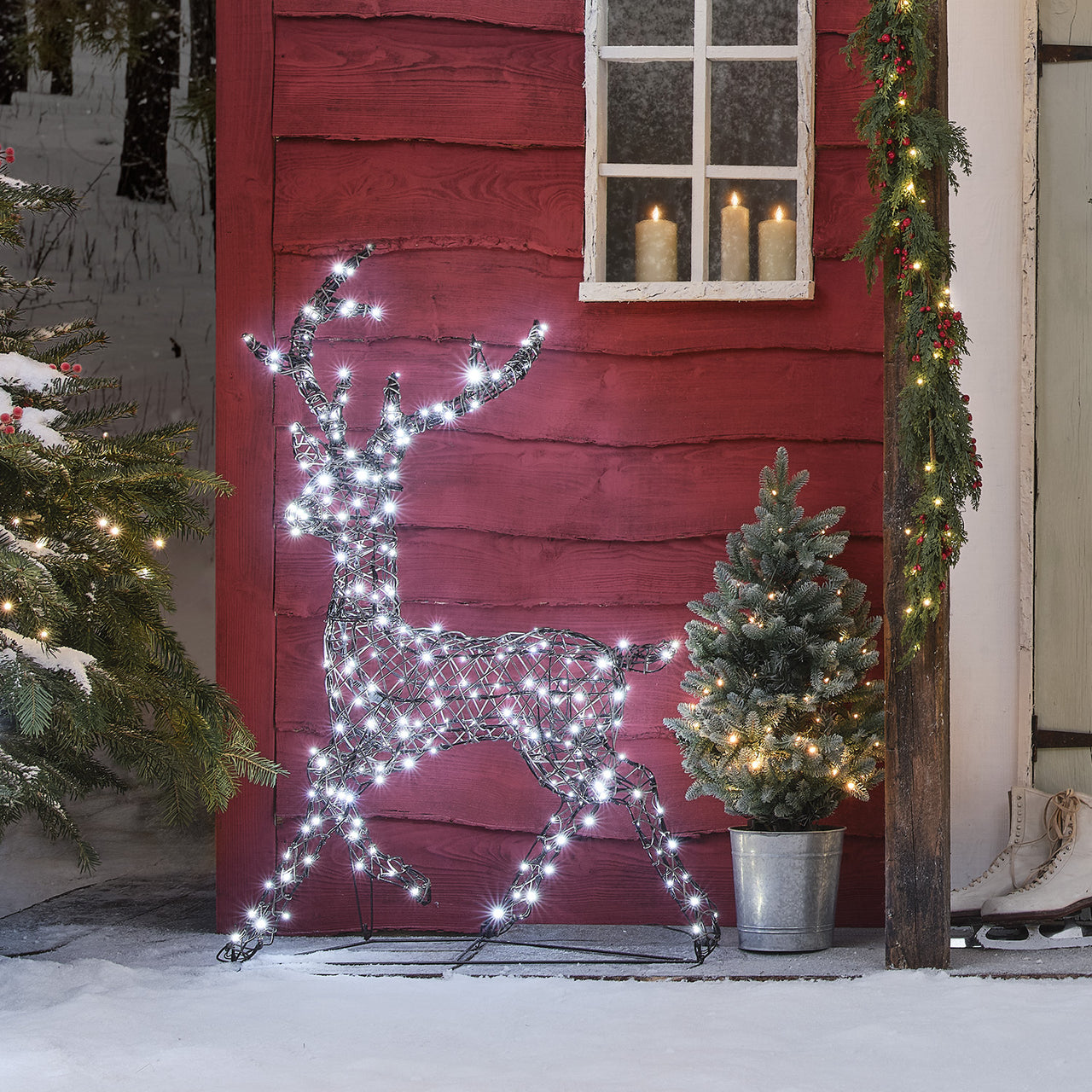 Cerf Lumineux Studley à LED Bicolore de 1,15 m