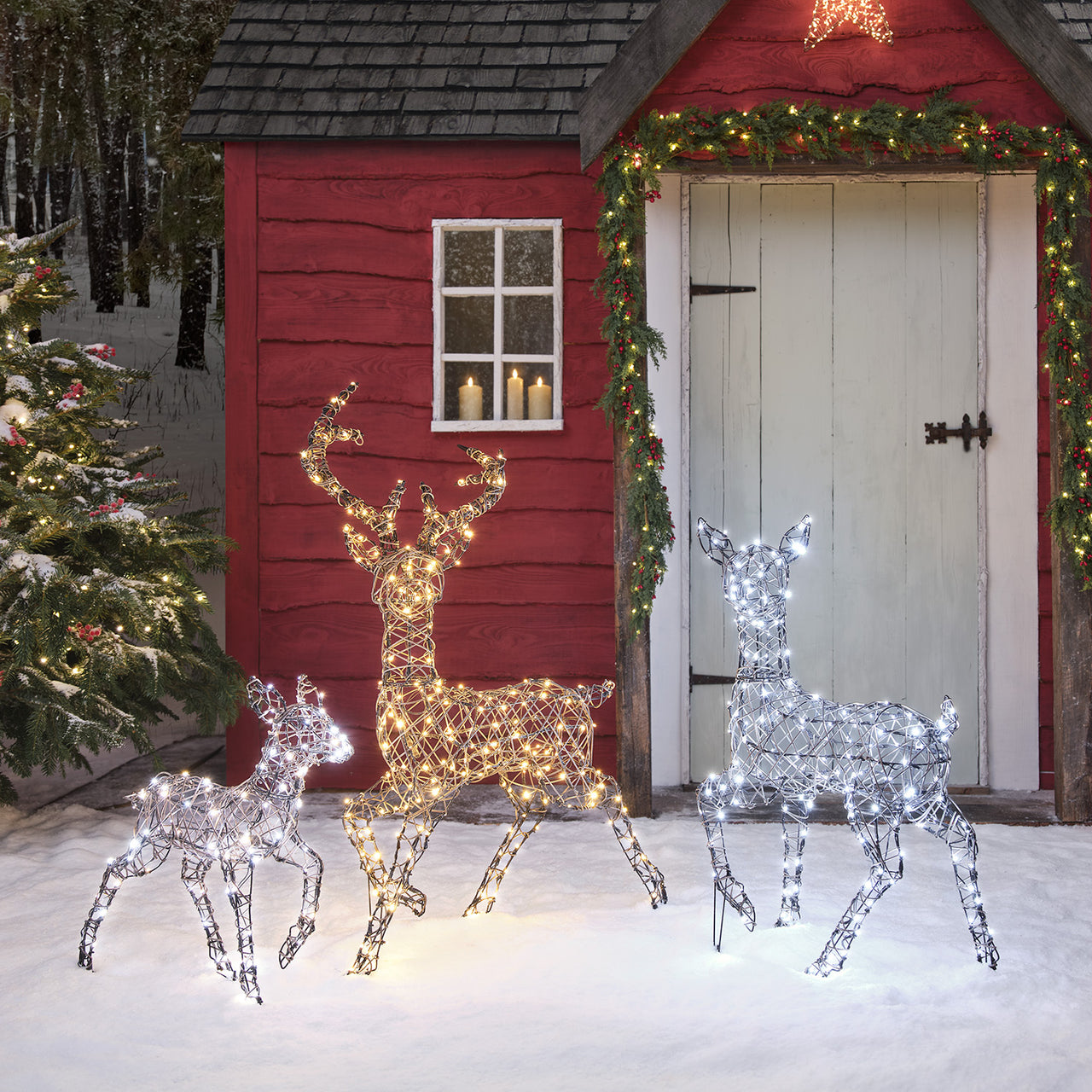 Cerf Lumineux Studley à LED Bicolore de 1,15 m