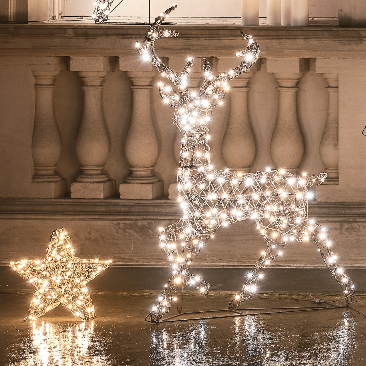 Cerf Lumineux Studley à LED Bicolore de 1,15 m