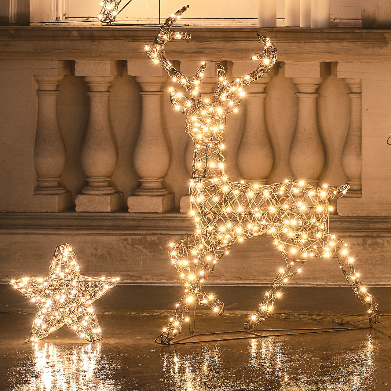 Cerf Lumineux Studley à LED Bicolore de 1,15 m