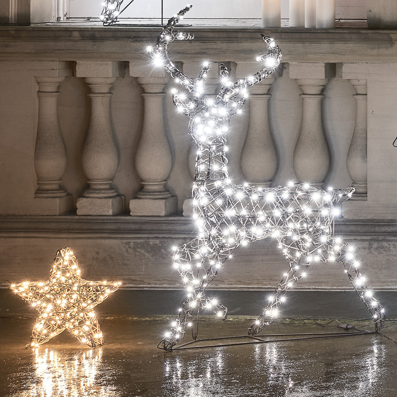 Cerf Lumineux Studley à LED Bicolore de 1,15 m