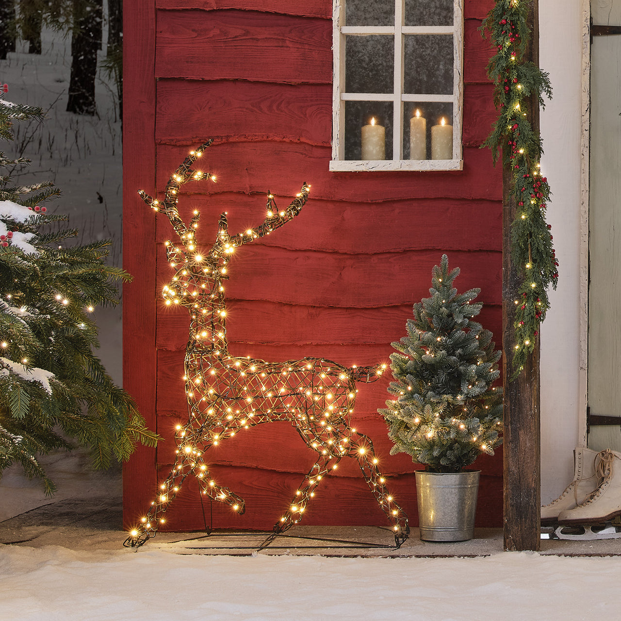 Cerf Lumineux Studley à LED Bicolore de 1,15 m