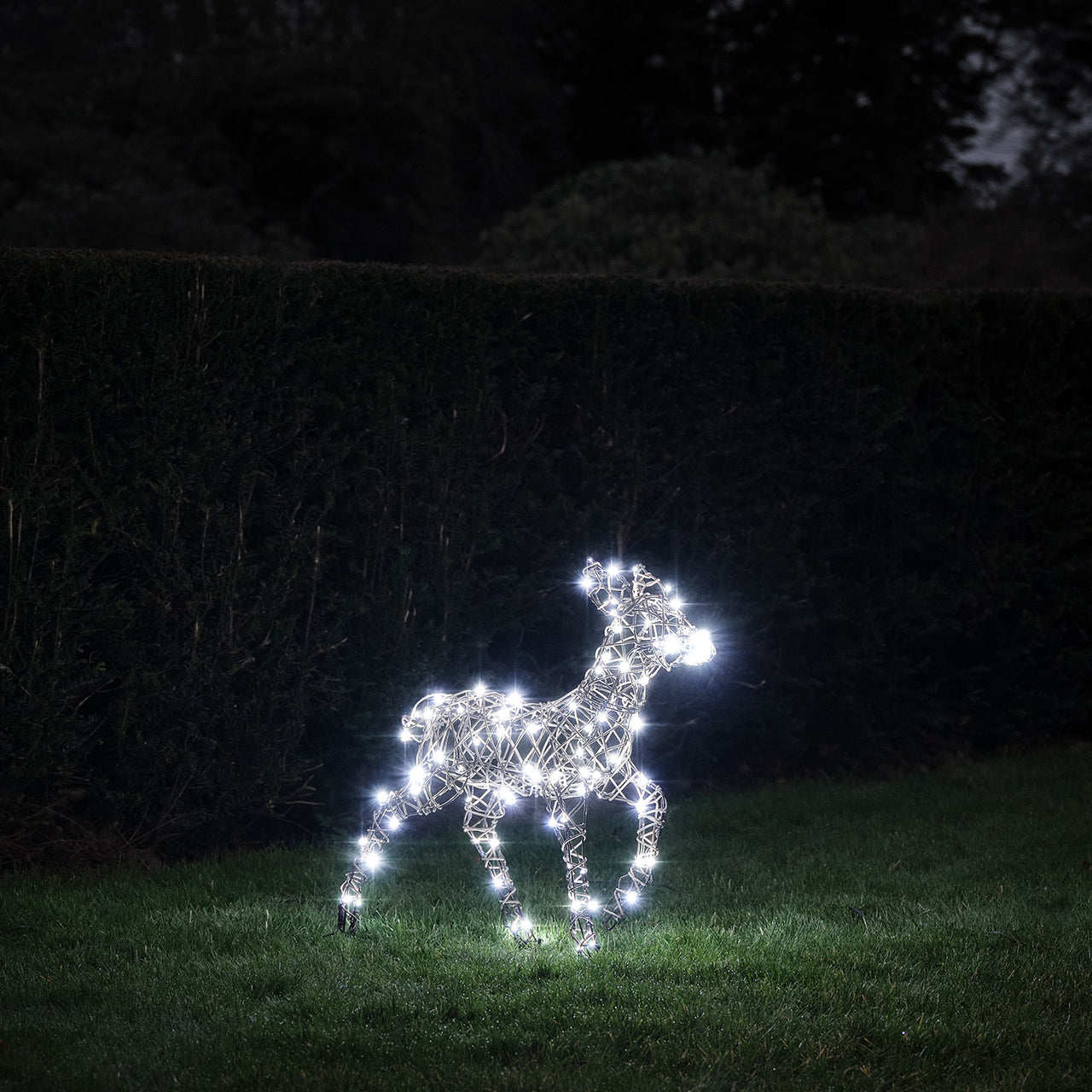 Faon Lumineux en Rotin Studley à LED Bicolore