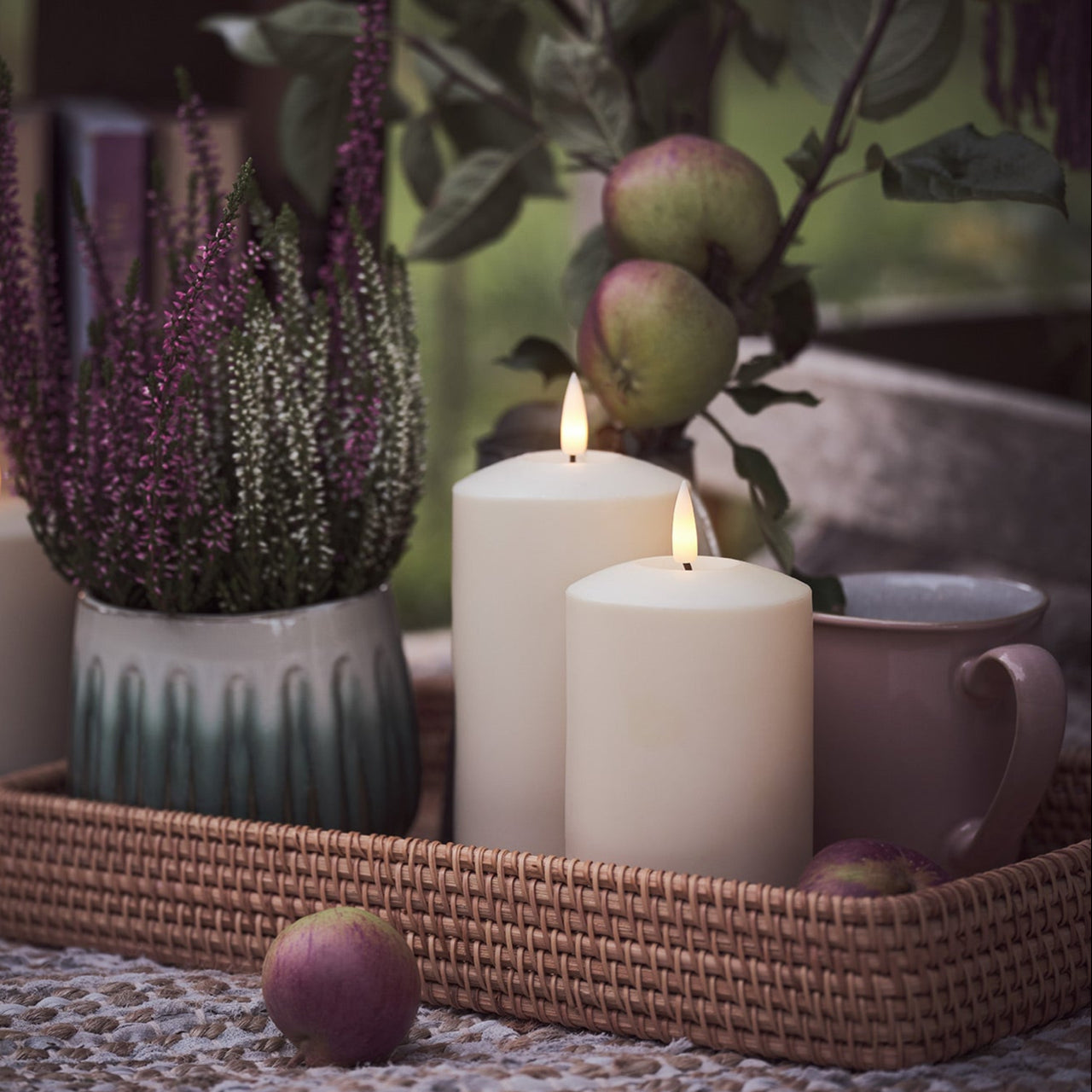 Duo de Bougies d'Extérieur à LED TruGlow®