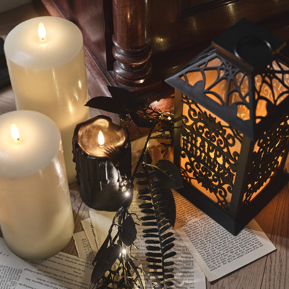 Lanterne d’Halloween Effet Flamme