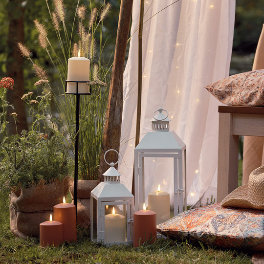 Nuptio Lanternes pour Bougies Lanternes de Jardin, Suspendues Petites