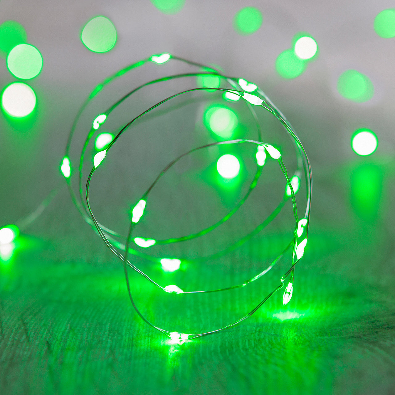 Guirlande Lumineuse 20 Micro LED Vertes à Piles