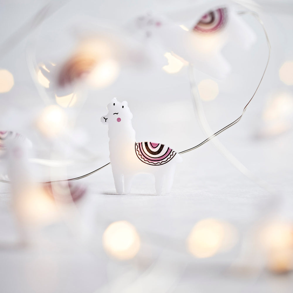 Guirlande Lumineuse Lama à 20 Micro LED Blanc Chaud