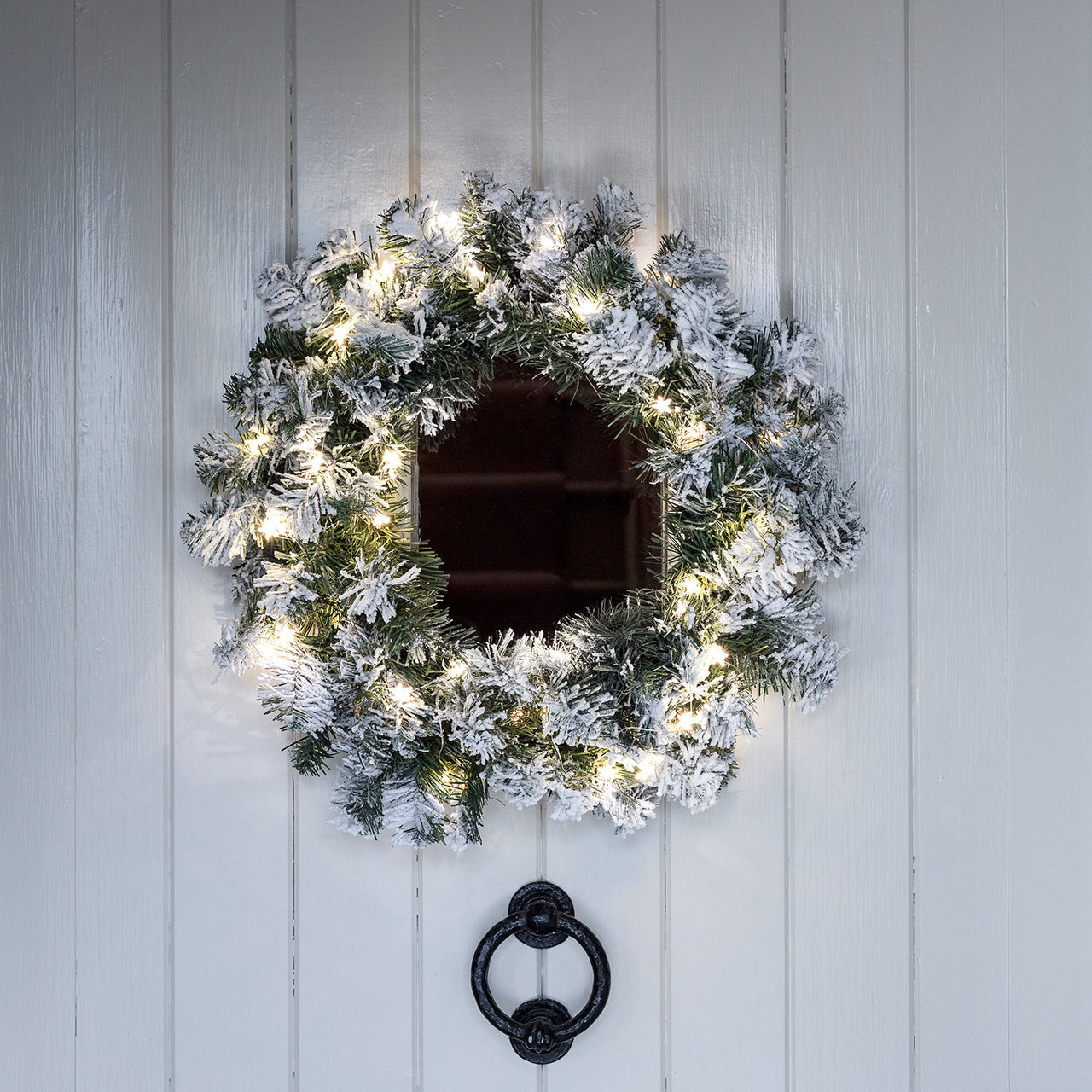GABRIELLE Lot de 4 Guirlande Lumineuse Fenêtre Noël, 10 LED Rideau Lumineux  Blanc Chaud à Piles